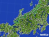 2015年05月11日の北陸地方のアメダス(風向・風速)