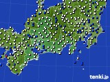 2015年05月12日の東海地方のアメダス(風向・風速)