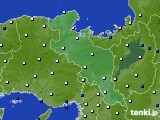 2015年05月12日の京都府のアメダス(風向・風速)