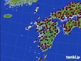 2015年05月13日の九州地方のアメダス(日照時間)