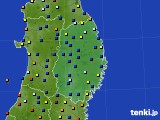 岩手県のアメダス実況(日照時間)(2015年05月13日)