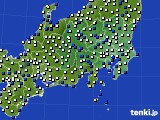 関東・甲信地方のアメダス実況(風向・風速)(2015年05月13日)