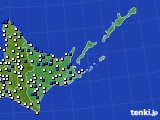 道東のアメダス実況(風向・風速)(2015年05月13日)