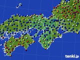 2015年05月14日の近畿地方のアメダス(日照時間)