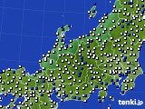北陸地方のアメダス実況(風向・風速)(2015年05月14日)