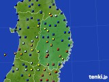 岩手県のアメダス実況(日照時間)(2015年05月15日)