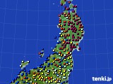 東北地方のアメダス実況(日照時間)(2015年05月16日)