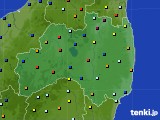 福島県のアメダス実況(日照時間)(2015年05月16日)