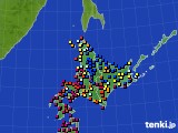 2015年05月17日の北海道地方のアメダス(日照時間)