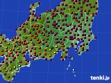 関東・甲信地方のアメダス実況(日照時間)(2015年05月17日)