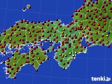 2015年05月17日の近畿地方のアメダス(日照時間)