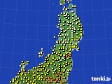 東北地方のアメダス実況(気温)(2015年05月17日)