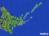2015年05月17日の道東のアメダス(風向・風速)
