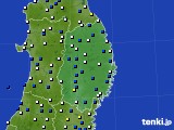 岩手県のアメダス実況(風向・風速)(2015年05月17日)