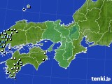 近畿地方のアメダス実況(降水量)(2015年05月18日)