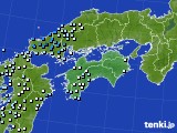 四国地方のアメダス実況(降水量)(2015年05月18日)