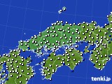 2015年05月18日の中国地方のアメダス(風向・風速)