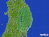 岩手県のアメダス実況(風向・風速)(2015年05月18日)