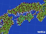 四国地方のアメダス実況(日照時間)(2015年05月19日)