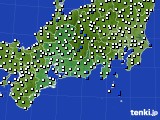 2015年05月19日の東海地方のアメダス(風向・風速)