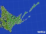 2015年05月19日の道東のアメダス(風向・風速)
