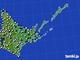 道東のアメダス実況(風向・風速)(2015年05月20日)