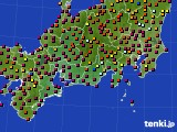 2015年05月21日の東海地方のアメダス(日照時間)