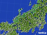 北陸地方のアメダス実況(風向・風速)(2015年05月21日)