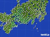 2015年05月21日の東海地方のアメダス(風向・風速)