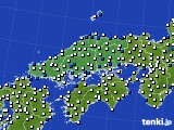 中国地方のアメダス実況(風向・風速)(2015年05月21日)