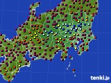 関東・甲信地方のアメダス実況(日照時間)(2015年05月22日)