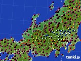 北陸地方のアメダス実況(日照時間)(2015年05月22日)