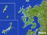 長崎県のアメダス実況(気温)(2015年05月22日)