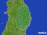 岩手県のアメダス実況(気温)(2015年05月22日)