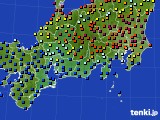 2015年05月23日の東海地方のアメダス(日照時間)