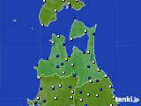 青森県のアメダス実況(風向・風速)(2015年05月23日)