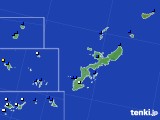 沖縄県のアメダス実況(風向・風速)(2015年05月23日)