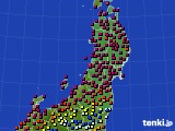 東北地方のアメダス実況(日照時間)(2015年05月24日)