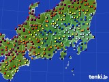 関東・甲信地方のアメダス実況(日照時間)(2015年05月24日)