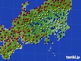 2015年05月24日の関東・甲信地方のアメダス(日照時間)