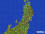 東北地方のアメダス実況(気温)(2015年05月24日)