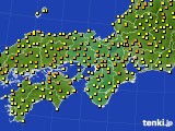 近畿地方のアメダス実況(気温)(2015年05月24日)