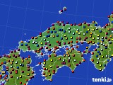 中国地方のアメダス実況(日照時間)(2015年05月25日)