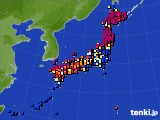 アメダス実況(日照時間)(2015年05月25日)