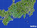 東海地方のアメダス実況(風向・風速)(2015年05月25日)