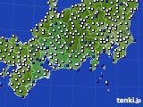 2015年05月25日の東海地方のアメダス(風向・風速)