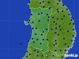 秋田県のアメダス実況(日照時間)(2015年05月27日)