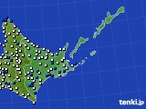 2015年05月27日の道東のアメダス(風向・風速)