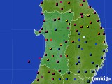 秋田県のアメダス実況(日照時間)(2015年05月28日)