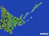 道東のアメダス実況(風向・風速)(2015年05月28日)